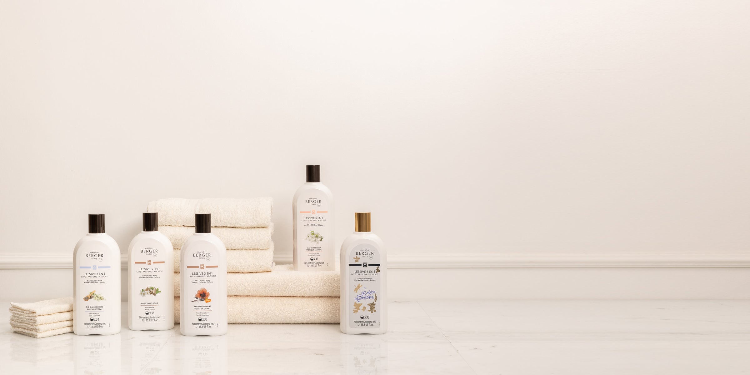 Take care of your laundry with 
our new scented laundry wash!